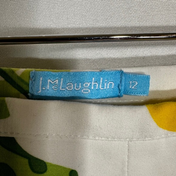 J McLaughlin Women's Size 12 Floral Print Straight Leg Cropped Pants - Picture 5 of 7